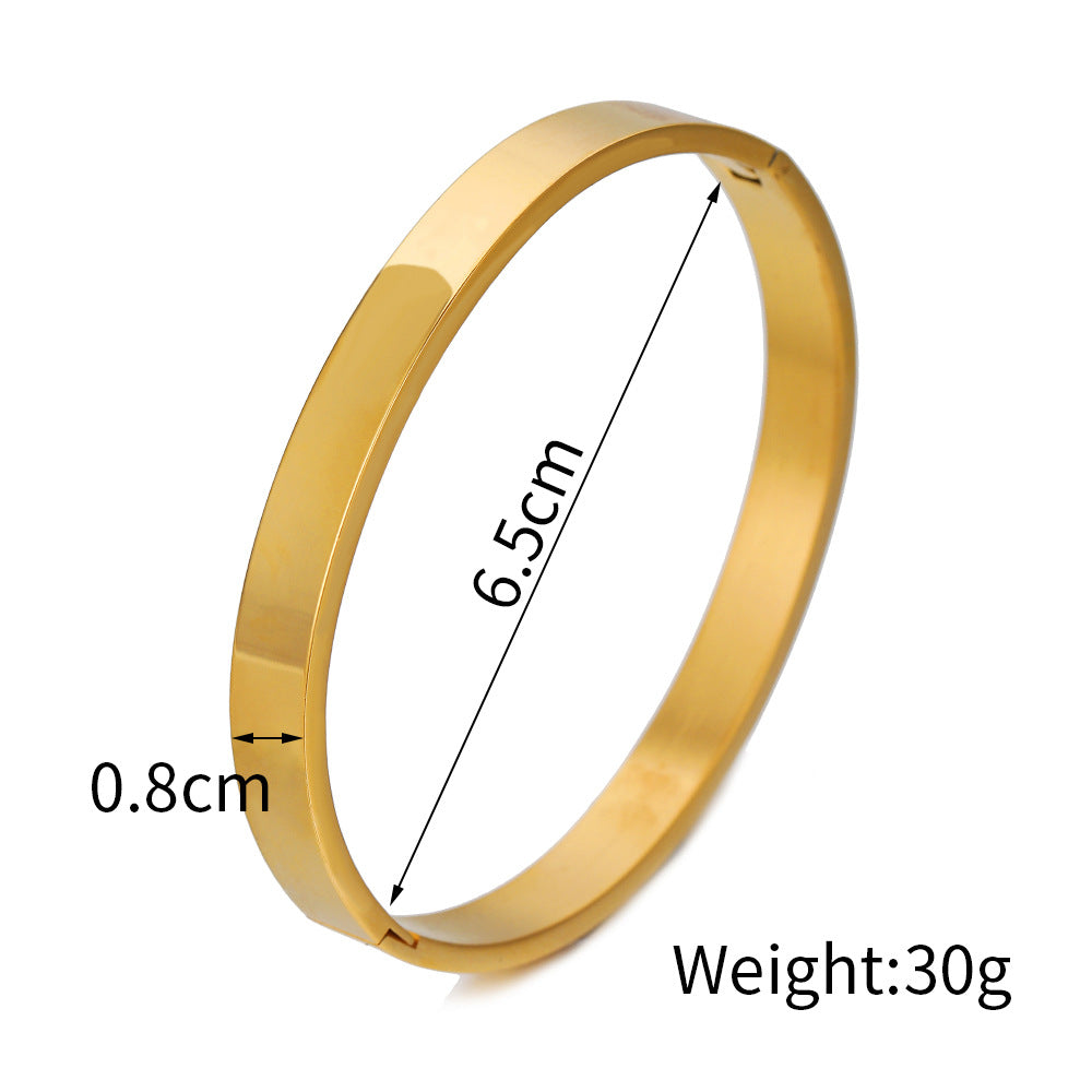 Wholesale Titanium steel gold-plated bracelet